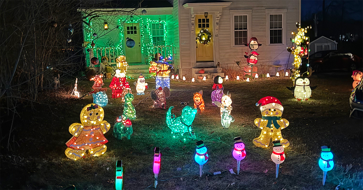 Holiday light display
